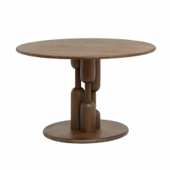 Table à manger ronde en bois de manguier Zola