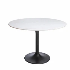 Table à manger ronde en marbre Servane