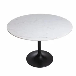 Table à manger ronde en marbre Servane
