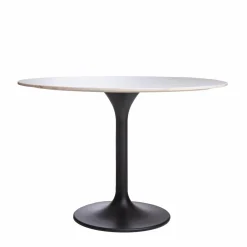 Table à manger ronde en marbre Servane