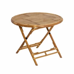 Table ronde en bambou 4 places Soline