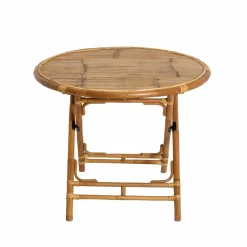 Table ronde en bambou 4 places Soline