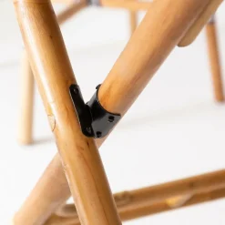 Table ronde en bambou 4 places Soline