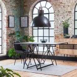 Table étagère en bois de manguier Santorini