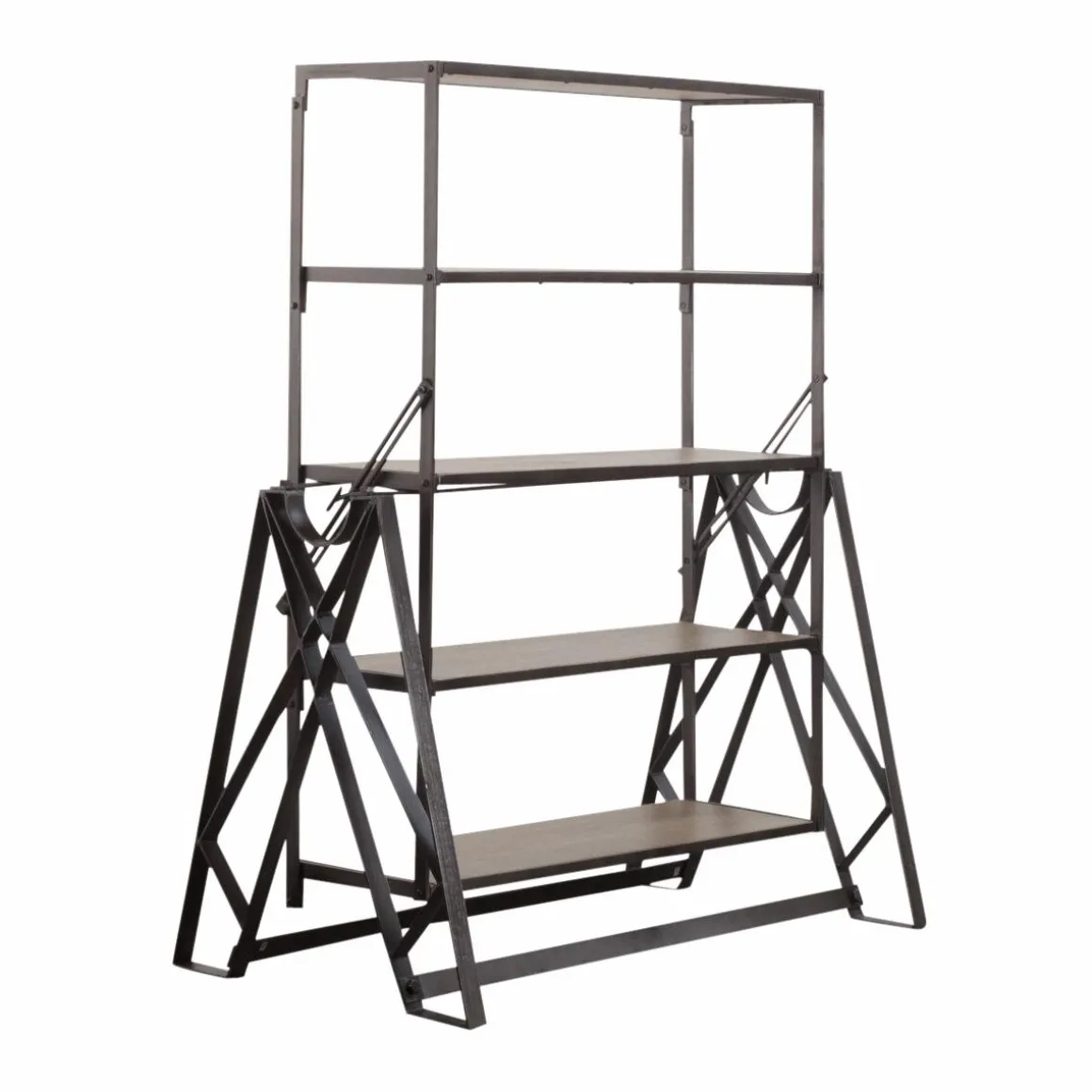 Table étagère en bois de manguier Santorini