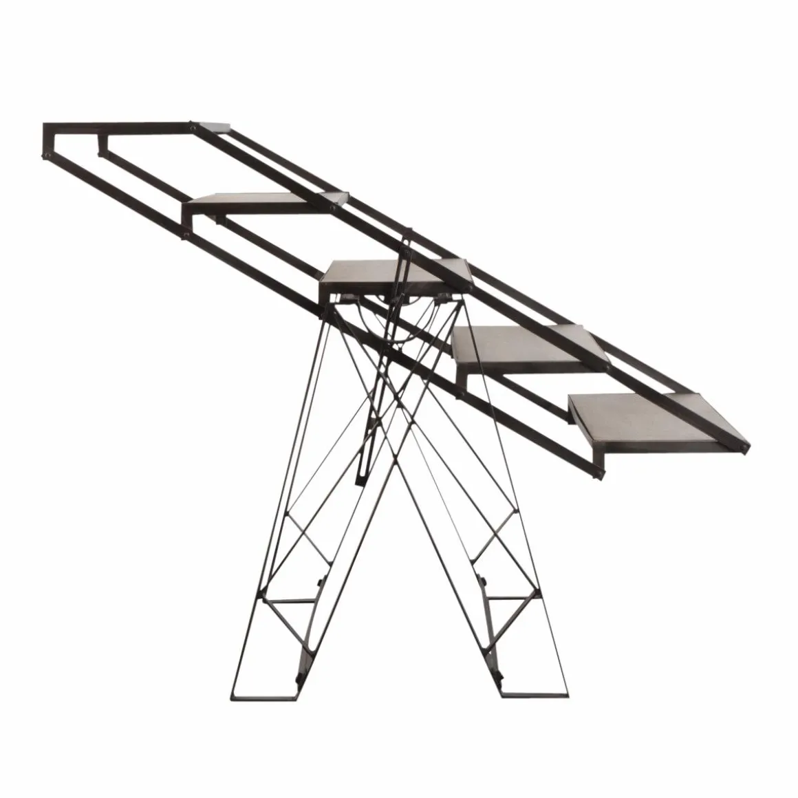 Table étagère en bois de manguier Santorini