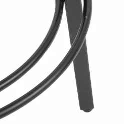 Tabouret de bar en cuir et métal Tiago