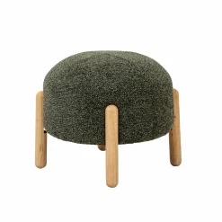 Tabouret en tissu bouclette Nério