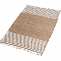 Tapis en jute et coton Lali