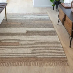 Tapis en jute et coton Robin