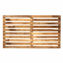 Tête de lit en bois avec étagère Marais