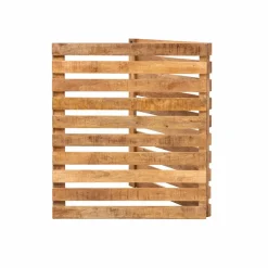 Tête de lit en bois avec étagère Marais