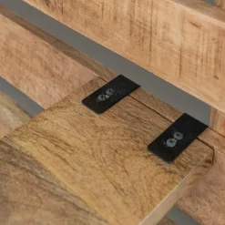 Tête de lit en bois avec étagère Marais