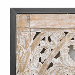 Tête de lit en bois de manguier blanchi Lila