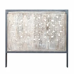 Tête de lit en bois de manguier blanchi Lila