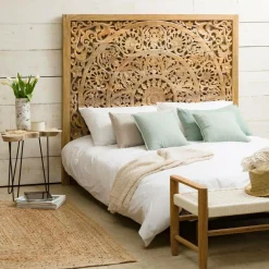 Tête de lit en bois de manguier sculpté Vittoria