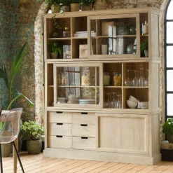 Vaisselier en bois de manguier Nina