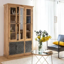 Vaisselier en bois de manguier Sahara