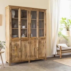 Vaisselier en bois de manguier Lisandro