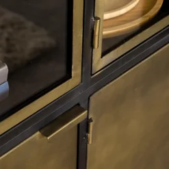 Vaisselier en laiton et métal Janelle