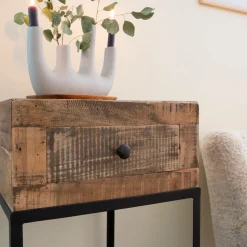 Vase beige 4 tiges en aluminium Dahlia