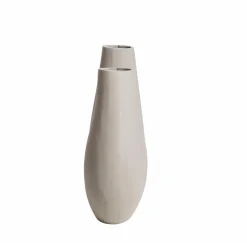 Vase beige 2 tiges en aluminium Tulipa