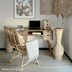 Vase haut à  rayures