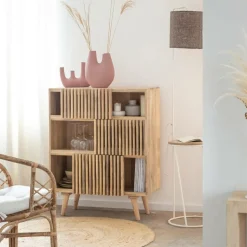 Vase rose 4 tiges en aluminium Dahlia