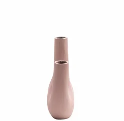 Vase rose 4 tiges en aluminium Dahlia