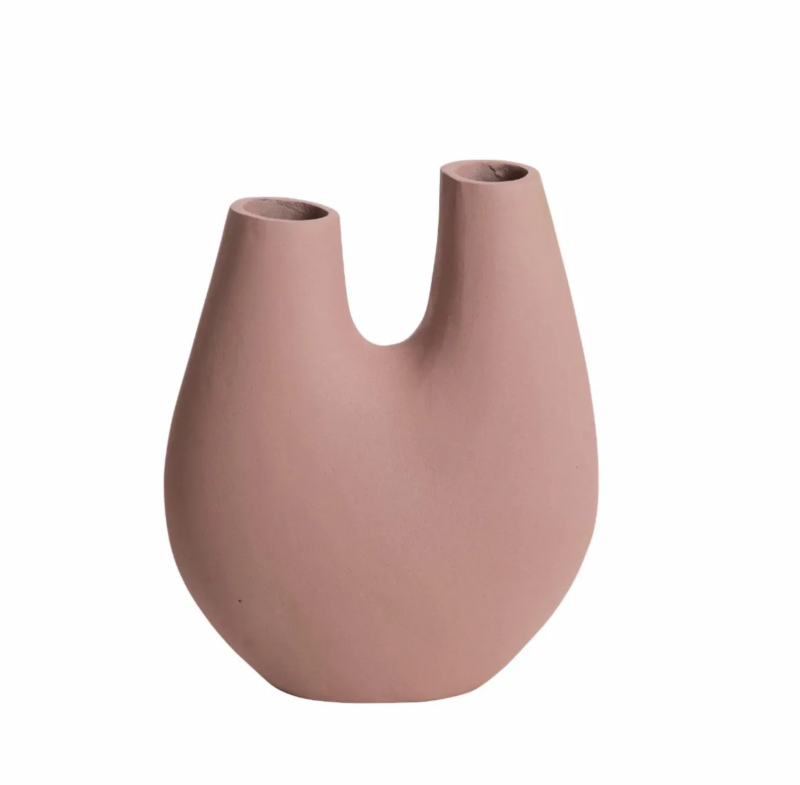 Vase rose 2 tiges en aluminium Tulipa