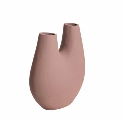 Vase rose 2 tiges en aluminium Tulipa