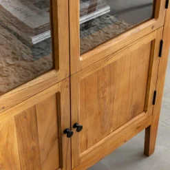 Vitrine en bois d'acacia 4 portes Jo