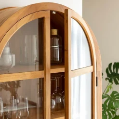 Vitrine en bois d'acacia 4 portes Jo