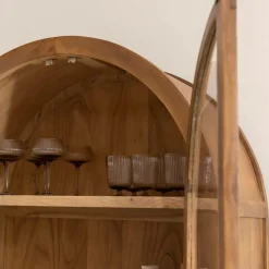 Vitrine en bois d'acacia Néven