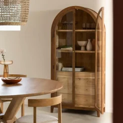 Vitrine en bois d'acacia Néven