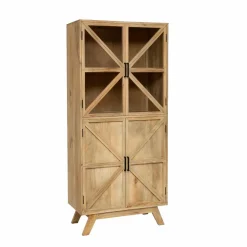 Vitrine en bois de manguier Thalia