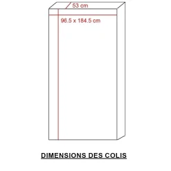 Vitrine en bois de manguier et métal Ambroisa