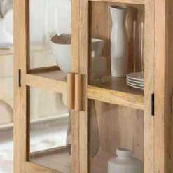 Vitrine en bois de manguier Amaris