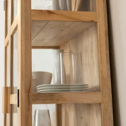 Vitrine en bois de manguier Amaris