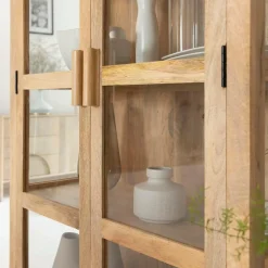 Vitrine en bois de manguier Amaris