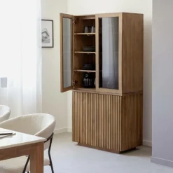 Vitrine en bois de manguier Betty