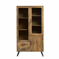 Vitrine Haute en bois de de manguier Joy