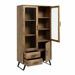 Vitrine Haute en bois de de manguier Joy