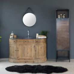 Jeté en fausse fourrure noire