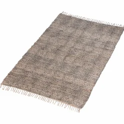 Tapis en jute et coton Antonia