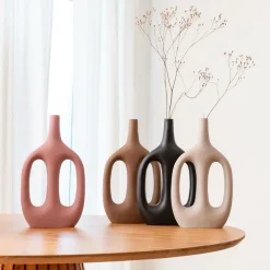 Vase soliflore rose en aluminium Pivoine